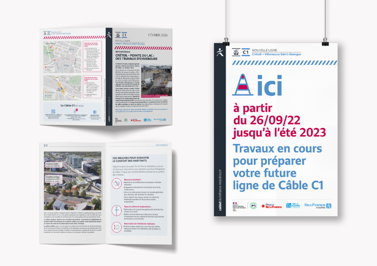 Création et mise en place du dispositif travaux (outils print)