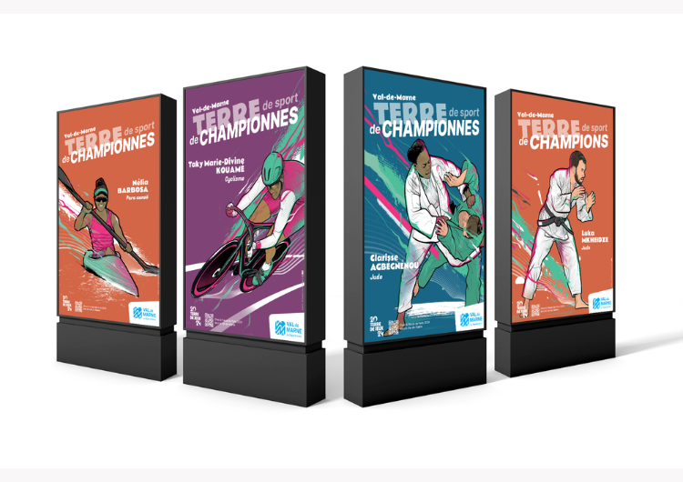 Conception de la campagne « Val de Marne : Terre de sport, terre de champions »