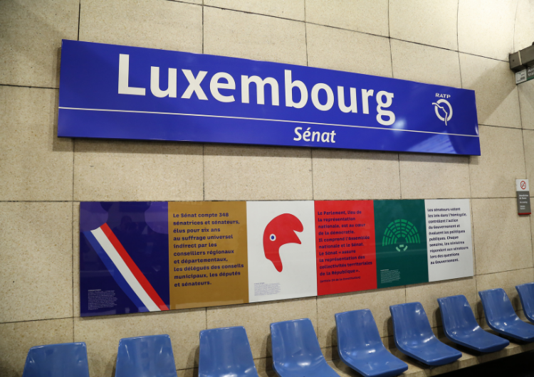 Habillage de la station RER "Luxembourg"