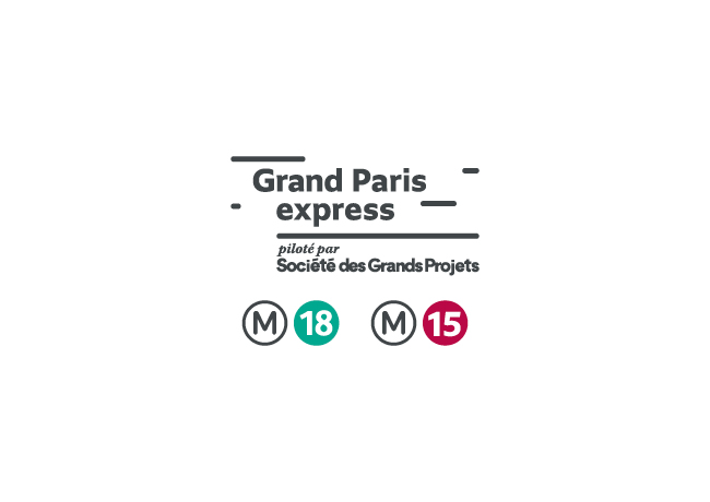 Logos du Grand Paris Express et de la Société des grands projets