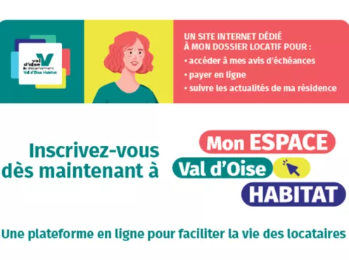 Identité visuelle de l'espace locataire de Val d'Oise Habitat